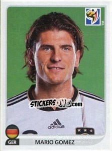 Sticker Mario Gomez - FIFA World Cup South Africa 2010 - Panini