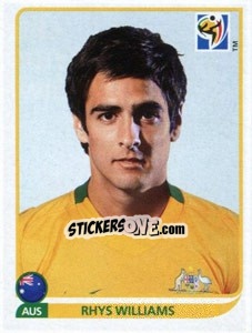 Sticker Rhys Williams - FIFA World Cup South Africa 2010 - Panini