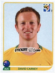 Figurina David Carney - FIFA World Cup South Africa 2010 - Panini