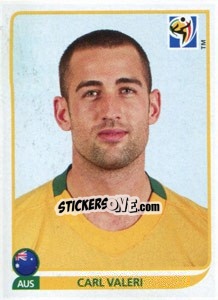 Sticker Carl Valeri - FIFA World Cup South Africa 2010 - Panini