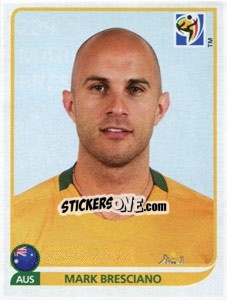 Figurina Mark Bresciano - FIFA World Cup South Africa 2010 - Panini