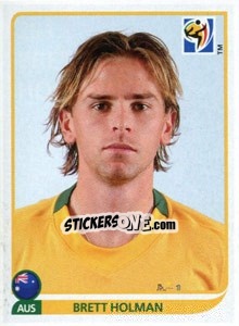 Cromo Brett Holman - FIFA World Cup South Africa 2010 - Panini