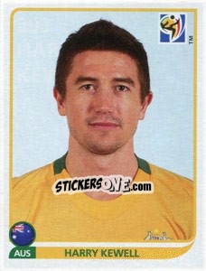 Sticker Harry Kewell - FIFA World Cup South Africa 2010 - Panini