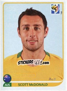Sticker Scott McDonald - FIFA World Cup South Africa 2010 n. 295 - Panini