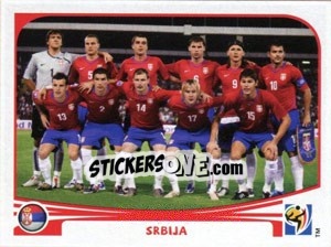 Figurina Team Photo - FIFA World Cup South Africa 2010 - Panini