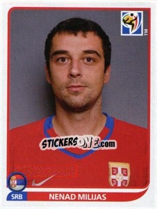 Cromo Nenad Milijas - FIFA World Cup South Africa 2010 - Panini