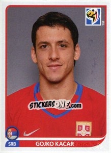 Sticker Gojko Kacar - FIFA World Cup South Africa 2010 - Panini