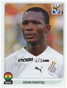 Sticker John Pantsil - FIFA World Cup South Africa 2010 - Panini