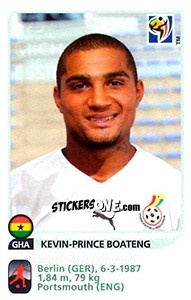 Sticker Kevin-Prince Boateng - FIFA World Cup South Africa 2010 n. 325x - Panini