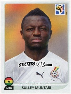 Sticker Sulley Muntari - FIFA World Cup South Africa 2010 - Panini