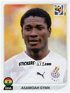 Sticker Asamoah Gyan - FIFA World Cup South Africa 2010 - Panini