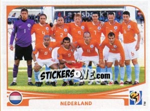 Cromo Team Photo - FIFA World Cup South Africa 2010 - Panini