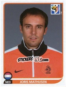 Sticker Joris Mathijsen - FIFA World Cup South Africa 2010 - Panini