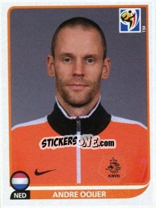 Cromo Andre Ooijer - FIFA World Cup South Africa 2010 - Panini