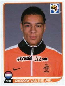 Sticker Gregory van der Wiel - FIFA World Cup South Africa 2010 - Panini
