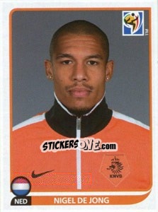 Sticker Nigel de Jong - FIFA World Cup South Africa 2010 n. 343 - Panini