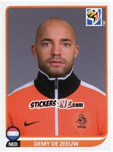 Sticker Demy de Zeeuw - FIFA World Cup South Africa 2010 - Panini