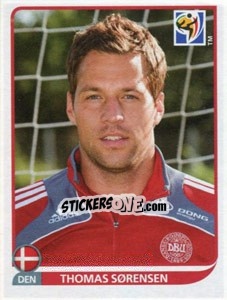 Cromo Thomas Sørensen - FIFA World Cup South Africa 2010 n. 355 - Panini
