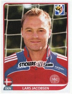 Sticker Lars Jacobsen - FIFA World Cup South Africa 2010 - Panini