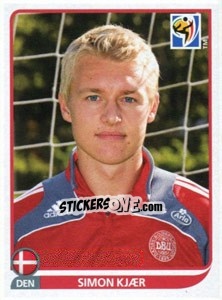 Sticker Simon Kjaer - FIFA World Cup South Africa 2010 n. 358 - Panini