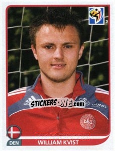 Sticker William Kvist - FIFA World Cup South Africa 2010 n. 360 - Panini