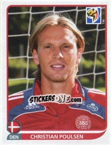 Sticker Christian Poulsen - FIFA World Cup South Africa 2010 n. 361 - Panini