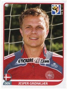 Sticker Jesper Grønkjær - FIFA World Cup South Africa 2010 - Panini