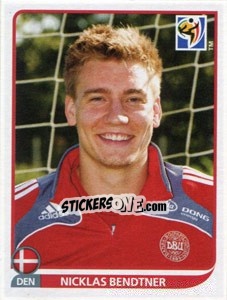 Sticker Nicklas Bendtner - FIFA World Cup South Africa 2010 n. 370 - Panini