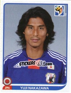Sticker Yuji Nakazawa - FIFA World Cup South Africa 2010 n. 376 - Panini
