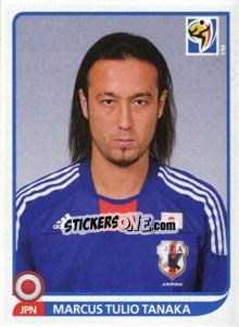 Sticker Marcus Tulio Tanaka - FIFA World Cup South Africa 2010 n. 377 - Panini