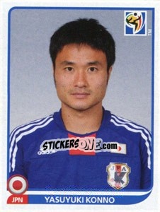 Sticker Yasuyuki Konno - FIFA World Cup South Africa 2010 - Panini