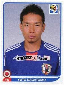 Sticker Yuto Nagatomo - FIFA World Cup South Africa 2010 n. 380 - Panini