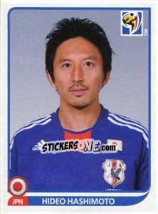 Sticker Hideo Hashimoto - FIFA World Cup South Africa 2010 n. 382 - Panini
