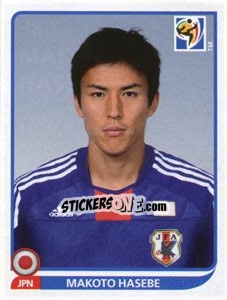 Sticker Makoto Hasebe - FIFA World Cup South Africa 2010 n. 384 - Panini
