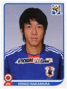 Sticker Kengo Nakamura - FIFA World Cup South Africa 2010 n. 385 - Panini