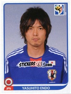 Sticker Yasuhito Endo - FIFA World Cup South Africa 2010 n. 387 - Panini