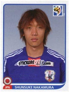 Sticker Shunsuke Nakamura - FIFA World Cup South Africa 2010 n. 388 - Panini