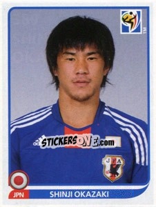 Sticker Shinji Okazaki - FIFA World Cup South Africa 2010 n. 389 - Panini