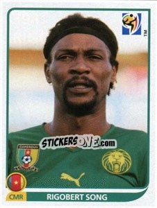 Sticker Rigobert Song - FIFA World Cup South Africa 2010 - Panini