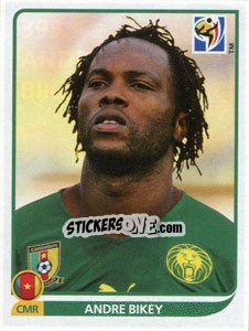 Sticker Andre Bikey - FIFA World Cup South Africa 2010 - Panini