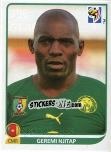 Sticker Geremi Njitap - FIFA World Cup South Africa 2010 - Panini