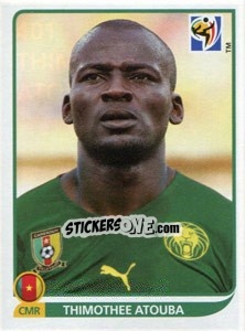 Sticker Thimothee Atouba - FIFA World Cup South Africa 2010 - Panini