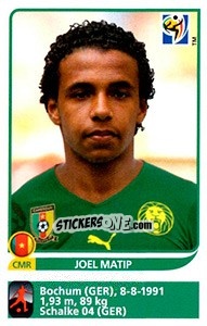 Sticker Joel Matip - FIFA World Cup South Africa 2010 - Panini