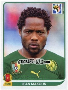 Sticker Jean Makoun - FIFA World Cup South Africa 2010 n. 402 - Panini