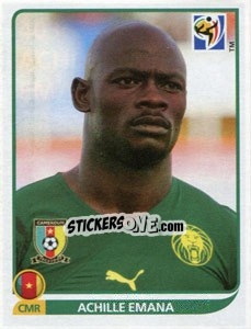 Cromo Achille Emana - FIFA World Cup South Africa 2010 - Panini