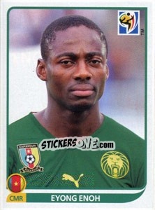 Sticker Eyong Enoh - FIFA World Cup South Africa 2010 n. 405 - Panini