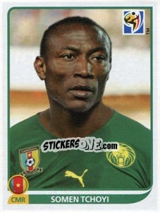 Sticker Somen Tchoyi - FIFA World Cup South Africa 2010 n. 406 - Panini