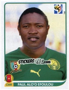 Sticker Paul Alo'o Efoulou - FIFA World Cup South Africa 2010 - Panini