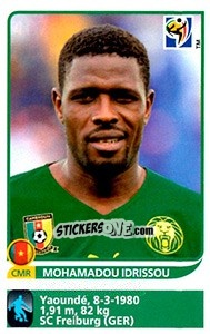 Figurina Mohamadou Idrissou - FIFA World Cup South Africa 2010 - Panini