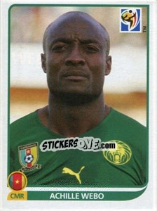 Cromo Achille Webo - FIFA World Cup South Africa 2010 - Panini